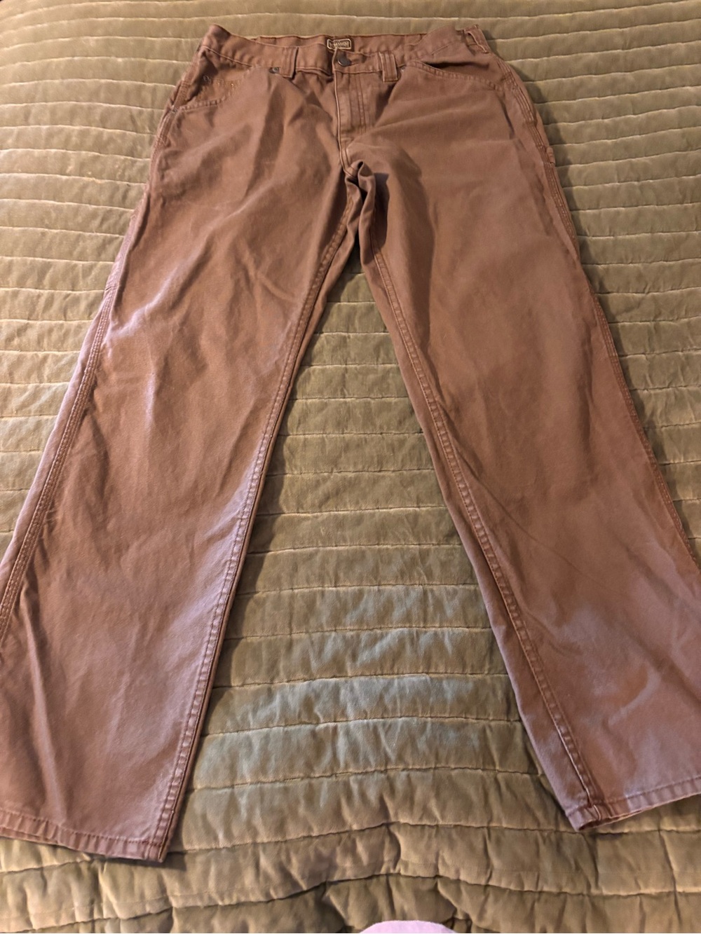 Men's Cargo Pants in Brown - Classic Utility Style size 36x34